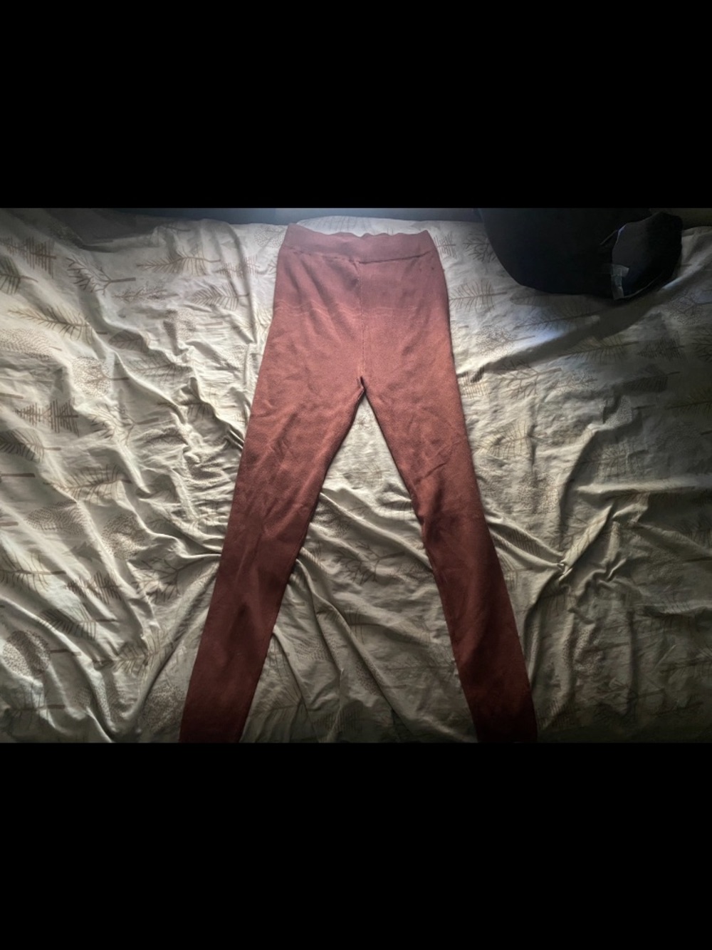 Rust Dark Orange 🍊 Knit Leggings